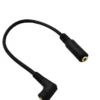 4 Pole stereo 2.5mm Male to 2.5mm Female Jack 90 Right Angled Male To Female Audio Adaptor Cable - Image 4