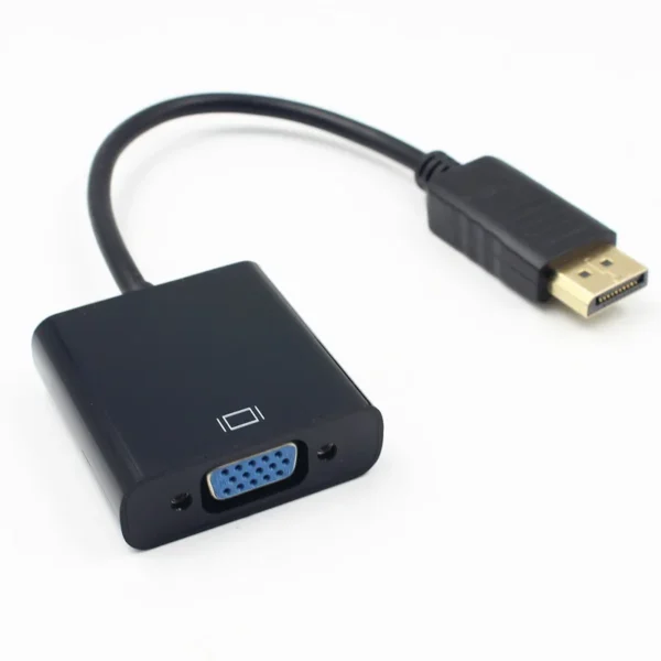 Male Display Port DP To VGA Female Adapter Cable Converter For Projector DTV TV HDVD Player Digital Display PC 1080P For Macbook